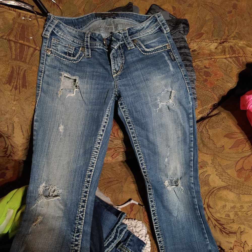 Silver jeans